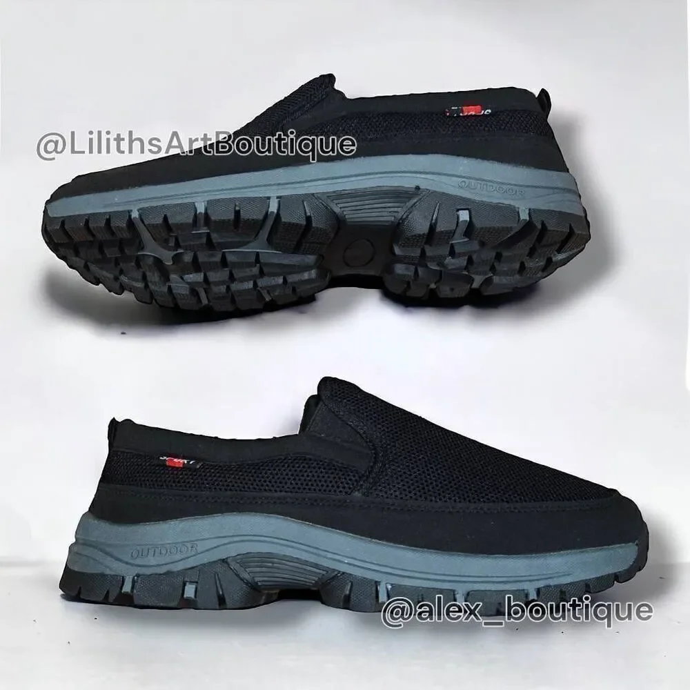 Slip-on Canvas Loafers Sport Shoes(F029)-Size 8.5 for Men